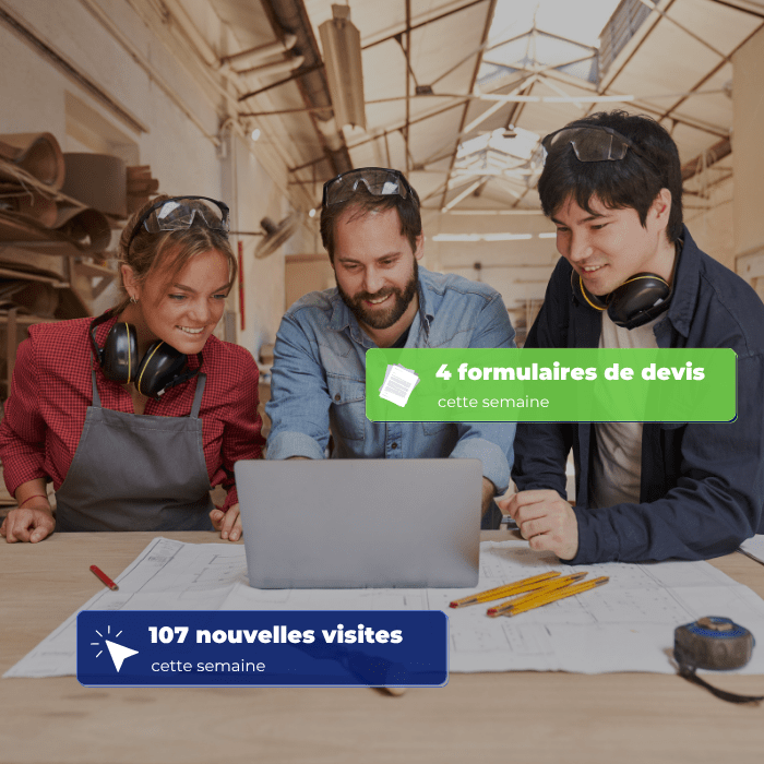 site web moderne pour artisans conçu par l'agence Scorpio Media