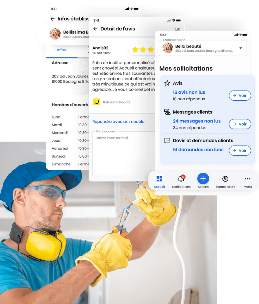 exemple de fiche Pages Jaunes optimisée pour une entreprise par Scorpio Media